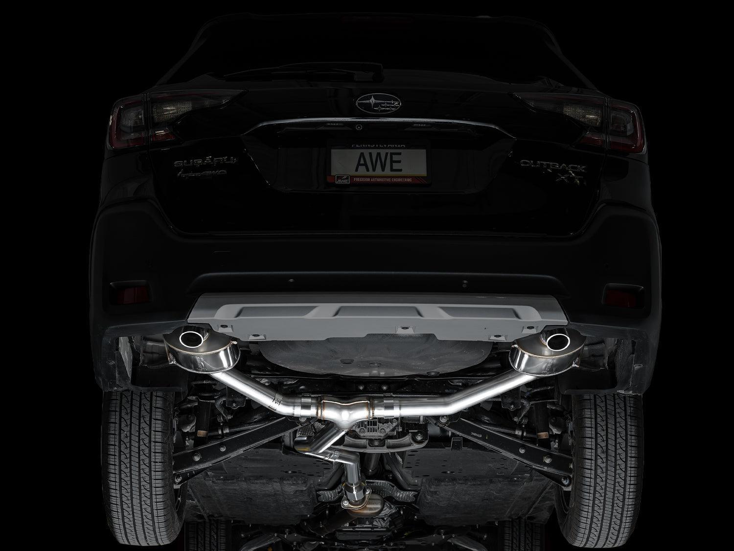 AWE Catback Exhaust w/Dual BashGuards Subaru Outback (Wilderness & XT) 2020-2025| 3015-38246