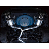 AWE Touring Edition Cat Back Exhaust Diamond Black Quad Tips Subaru WRX 2022-2024 | 3015-43979