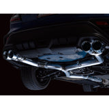 AWE Track Edition Cat Back Exhaust Chrome Silver Quad Tips Subaru WRX 2022-2024 | 3020-42979