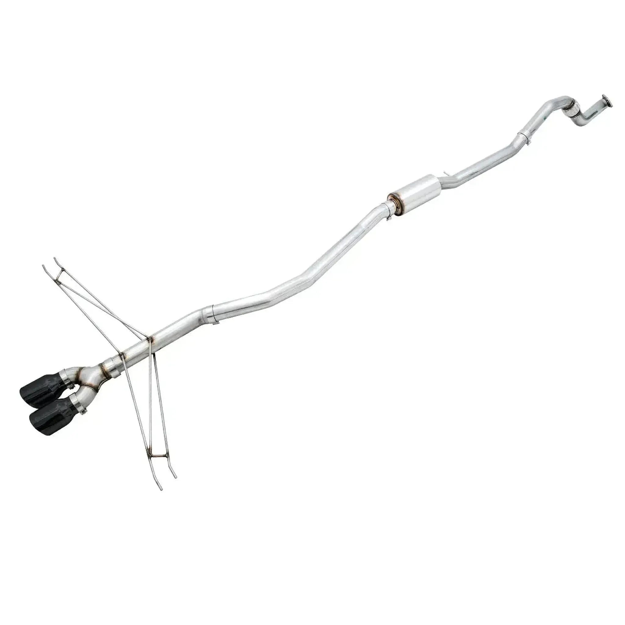 AWE Track Edition Exhaust w/Front Pipe & Dual Diamond Black Tips Honda Civic Si 2017-2020 | 3020-33066