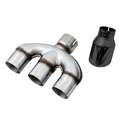 AWE Track Edition Exhaust w/Front Pipe & Triple Diamond Black Tips Honda Civic Si 2017-2020 | 3020-53010