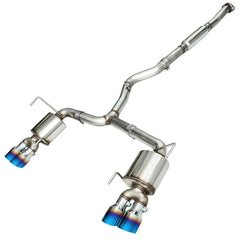 AWE Tuning Cat Back Touring Edition Exhaust w/ Vapor Blue Quad Tips Subaru WRX 2015-2021 | 3015-49106