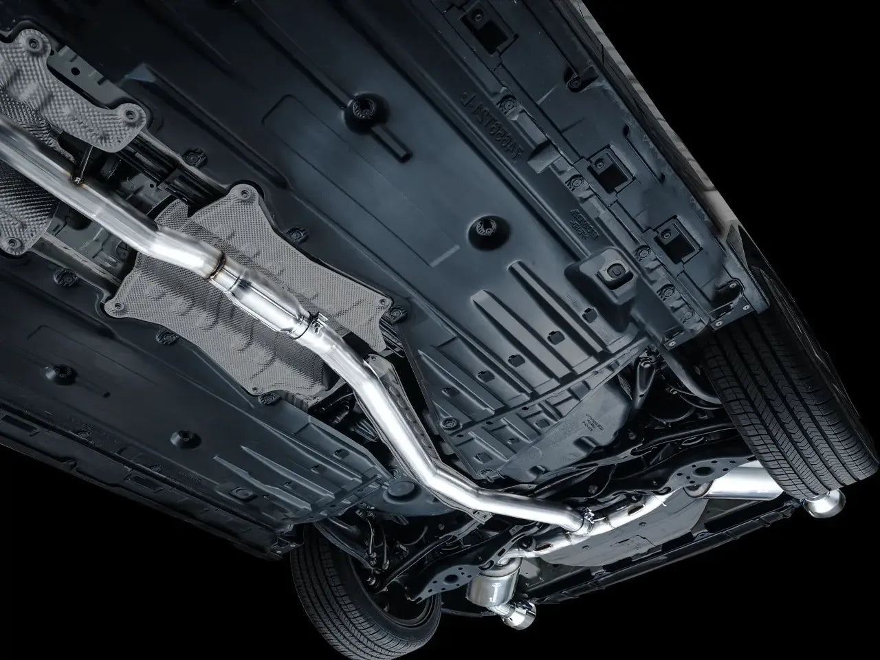 AWE Tuning Cat Back Touring Exhaust Dual Chrome Silver Tip Honda Civic Si 2022-2026 | 3015-32331