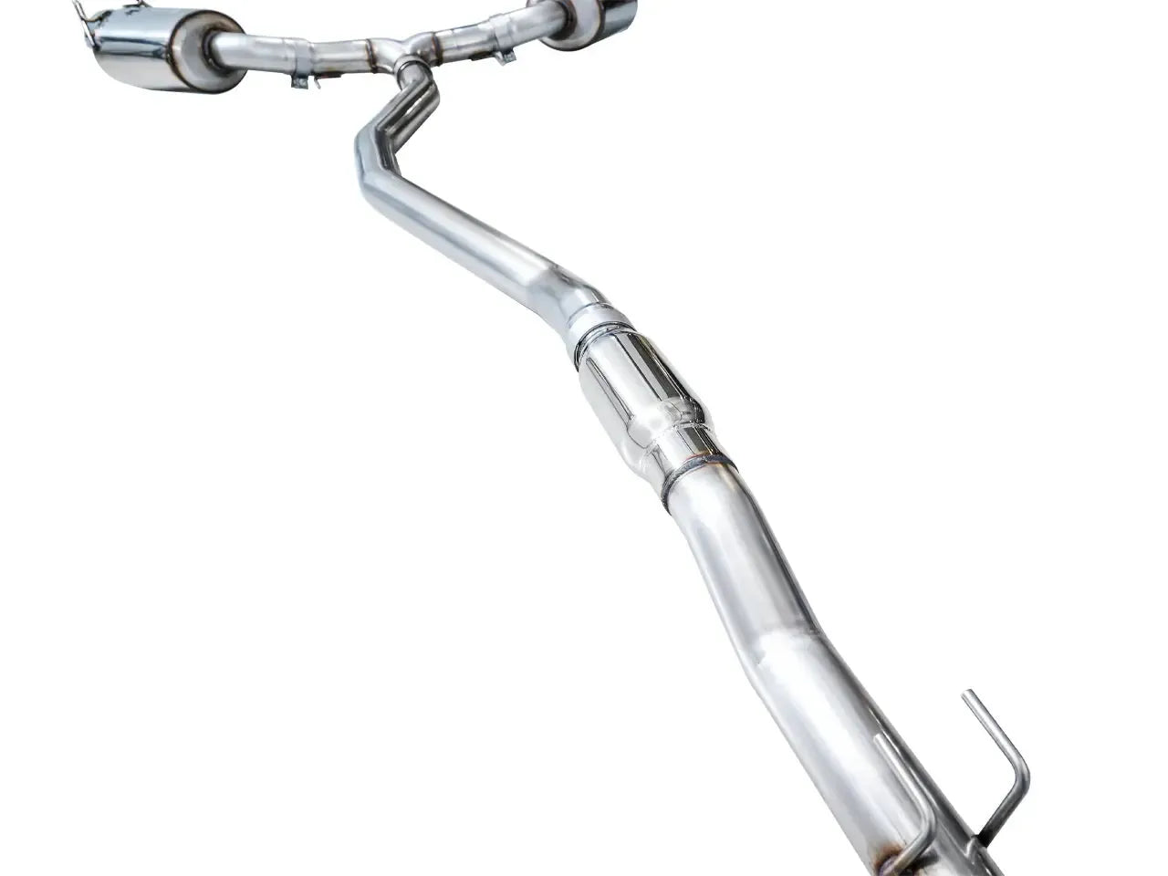 AWE Tuning Cat Back Touring Exhaust Dual Chrome Silver Tip Honda Civic Si 2022-2026 | 3015-32331