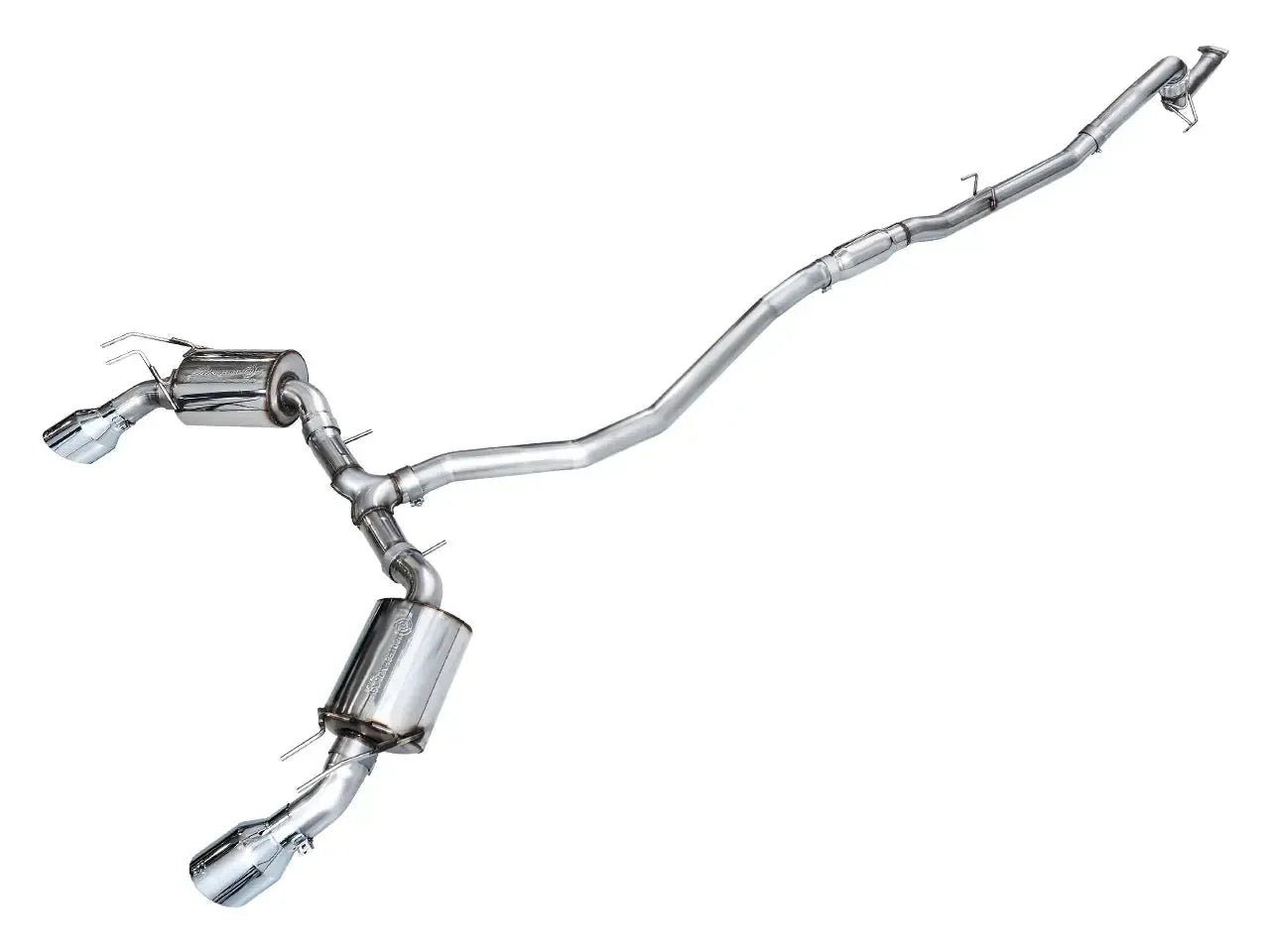 AWE Tuning Cat Back Touring Exhaust Dual Chrome Silver Tip Honda Civic Si 2022-2026 | 3015-32331