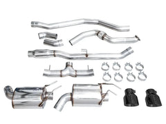 AWE Tuning Cat Back Touring Exhaust Dual Diamond Black Tips Honda Civic Si 2022-2026 | 3015-33331