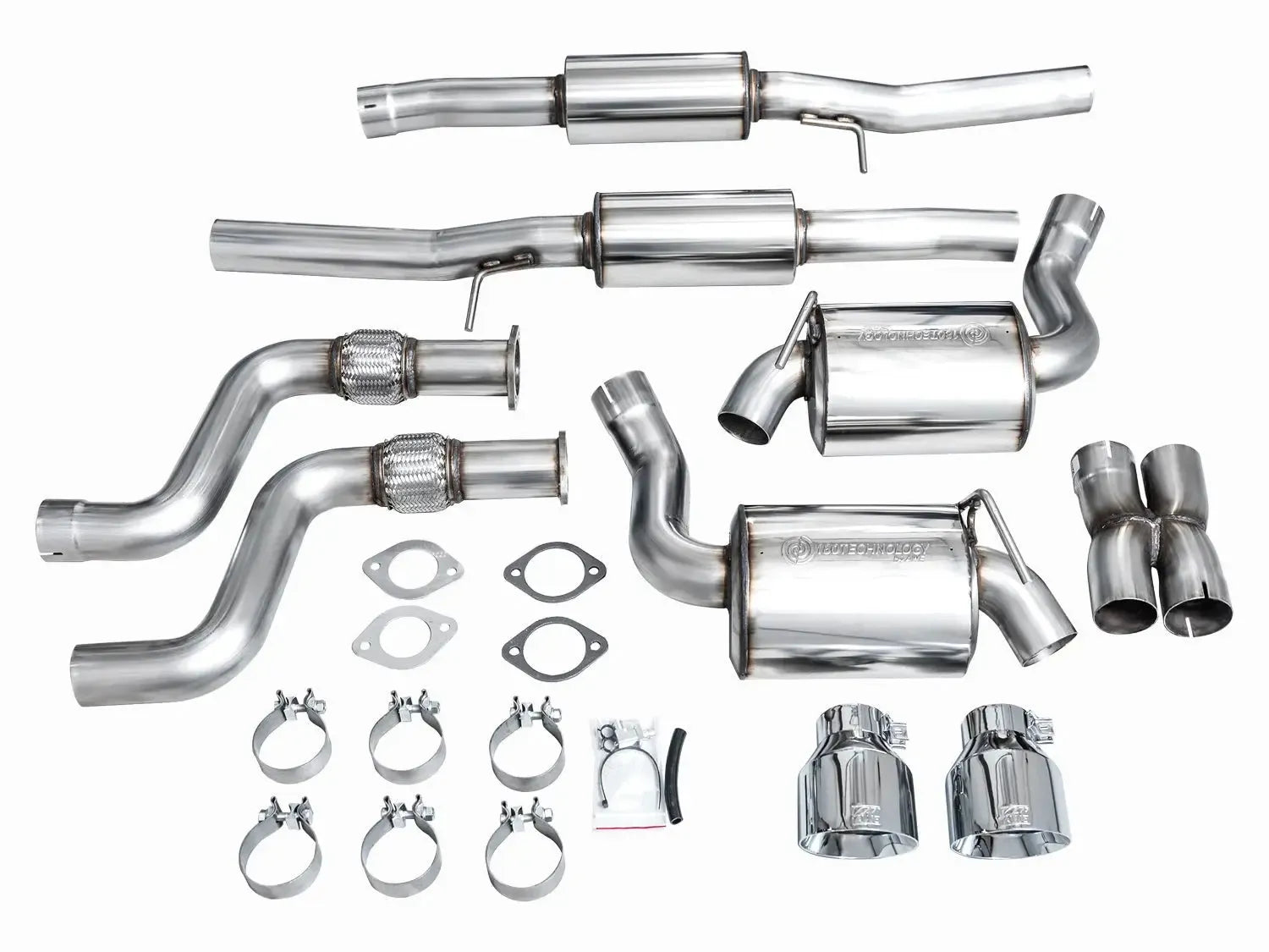 AWE Tuning Cat Back Touring Exhaust w/ Chrome Silver Tips Nissan Z 2023-2025 | 3015-32400