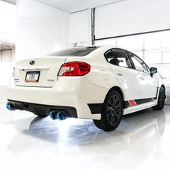 AWE Tuning Cat Back Track Edition Exhaust Vapor Blue Quad 102mm Tips WRX / STI Sedan 2011-2021 | 3020-49074