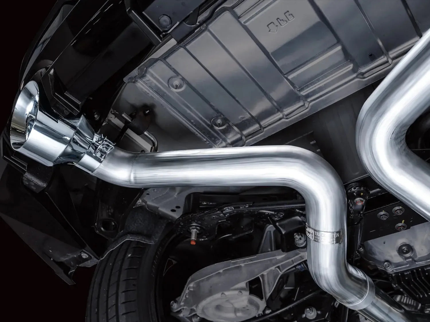 AWE Tuning Cat Back Track Edition Exhaust w/ Chrome Silver Tips Nissan Z 2023-2025 | 3020-32400