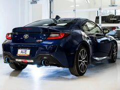 AWE Tuning Cat Back Track Edition Exhaust w/ Vapor Blue Tips Subaru BRZ / Toyota GR86 / 86 / Scion FR-S 2013-2026 | 3020-39279