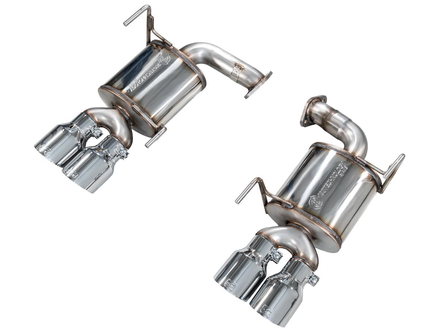 AWE Tuning Touring Edition Axleback Exhaust Chrome Silver Tips Subaru WRX 22-26 | 3015-42424