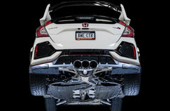 AWE Tuning Touring Edition Cat Back Exhaust w/ Black Tips Honda Civic Type R 2017-2021 | 3015-43000