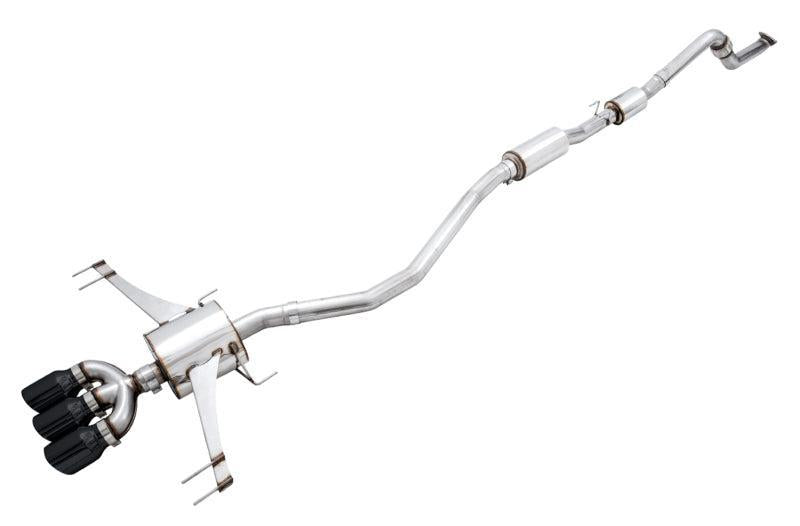 AWE Tuning Touring Edition Cat Back Exhaust w/ Black Tips Honda Civic Type R 2017-2021 | 3015-43000