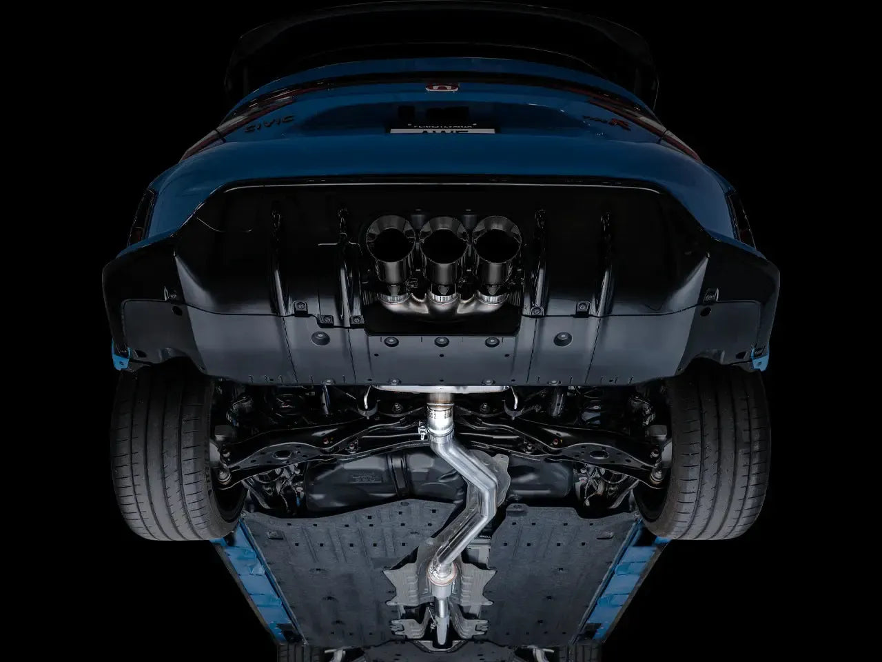 AWE Tuning Touring Edition Cat Back Exhaust w/ Triple Diamond Black Tips Honda Civic Type R 2023-2025 | 3015-53287