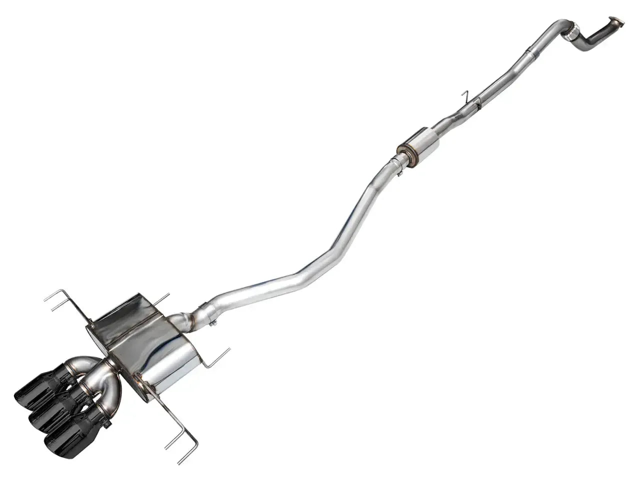 AWE Tuning Touring Edition Cat Back Exhaust w/ Triple Diamond Black Tips Honda Civic Type R 2023-2025 | 3015-53287