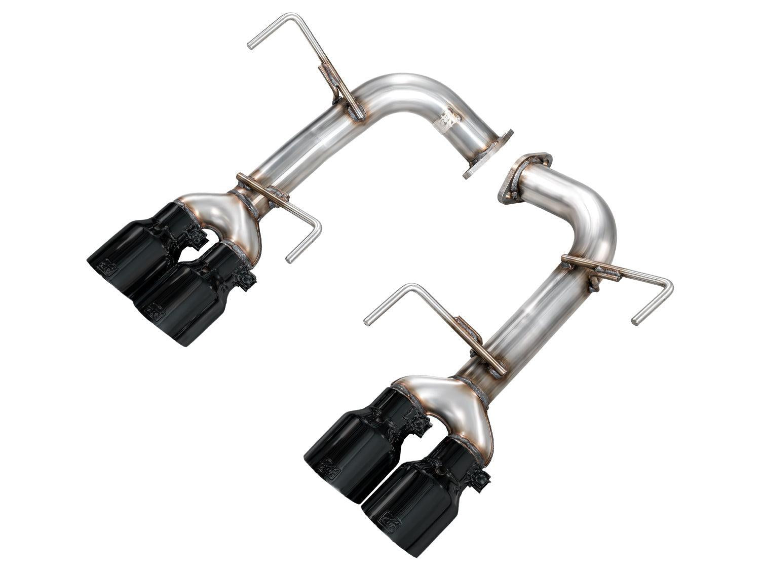 AWE Tuning Track Edition Axleback Exhaust Diamond Black Tips Subaru WRX 22-26 | 3020-43424