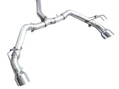 AWE Tuning Track Edition Catback Exhaust Dual Chrome Silver Tips Honda Civic Si 2022-2026 | 3020-32331