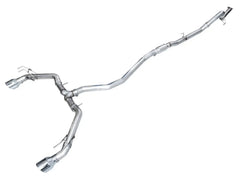 AWE Tuning Track Edition Catback Exhaust Dual Chrome Silver Tips Honda Civic Si 2022-2026 | 3020-32331