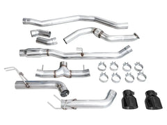 AWE Tuning Track Edition Catback Exhaust Dual Diamond Black Tips Honda Civic Si 2022-2026 | 3020-33331