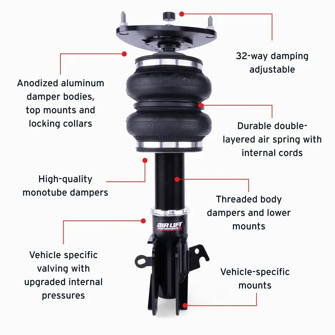 Air Lift Performance Front Air Suspension Kit Subaru WRX / Subaru STI 2015-2021 | 76001