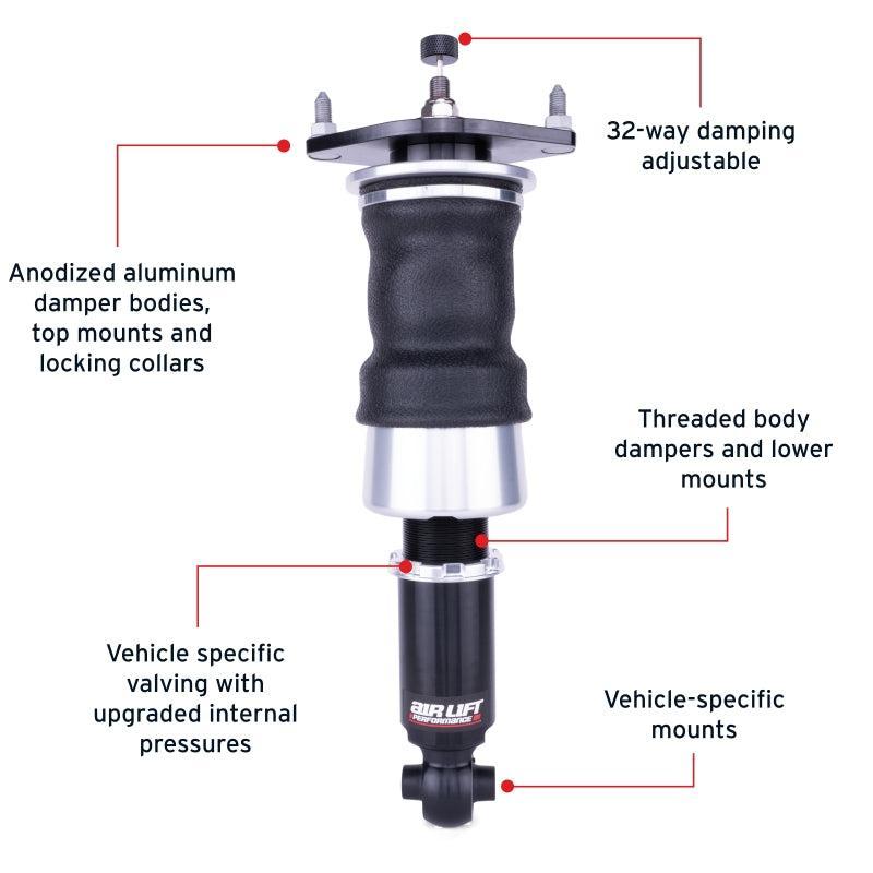 Air Lift Performance Rear Air Suspension Kit Subaru BRZ 13-26 / Toyota 86/GR86 17-26 / Scion FR-S 13-16 | 76506