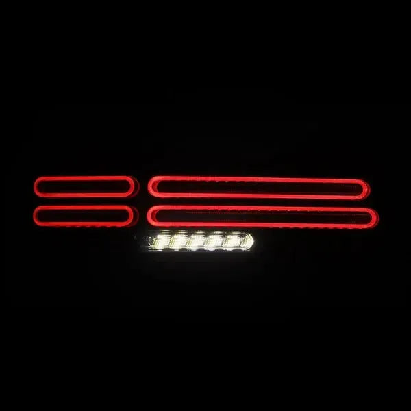 AlphaRex NOVA Quad-Loop Prismatic LED Tail Lights Alpha Black w/ Smoked Lens Nissan Z 2023-2025 | 691022