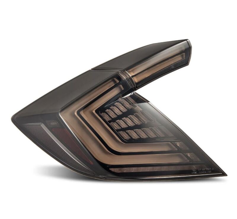 AlphaRex Nova-Series LED Tail Lights Black Smoke Honda Civic Hatchback / Type-R 2016-2021 | 676010