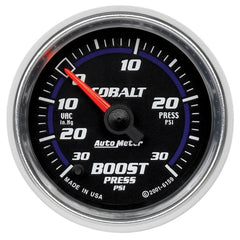 Autometer Cobalt Series 30psi Electronic Boost Gauge