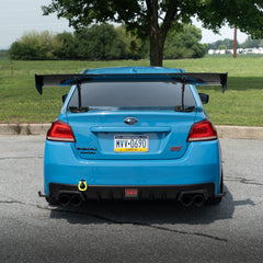 BilletWorkz Tow Hook - Subaru WRX / STI 2018-2021 Rear - Neon Yellow | BW-TOW-SUB-VA2-R-NYEL