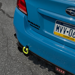 BilletWorkz Tow Hook - Subaru WRX / STI 2018-2021 Rear - Neon Yellow | BW-TOW-SUB-VA2-R-NYEL