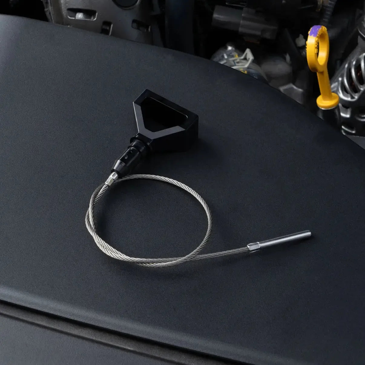 BilletWorkz Dipstick Handle Assembled with Dipstick Black Subaru WRX 2022-2026