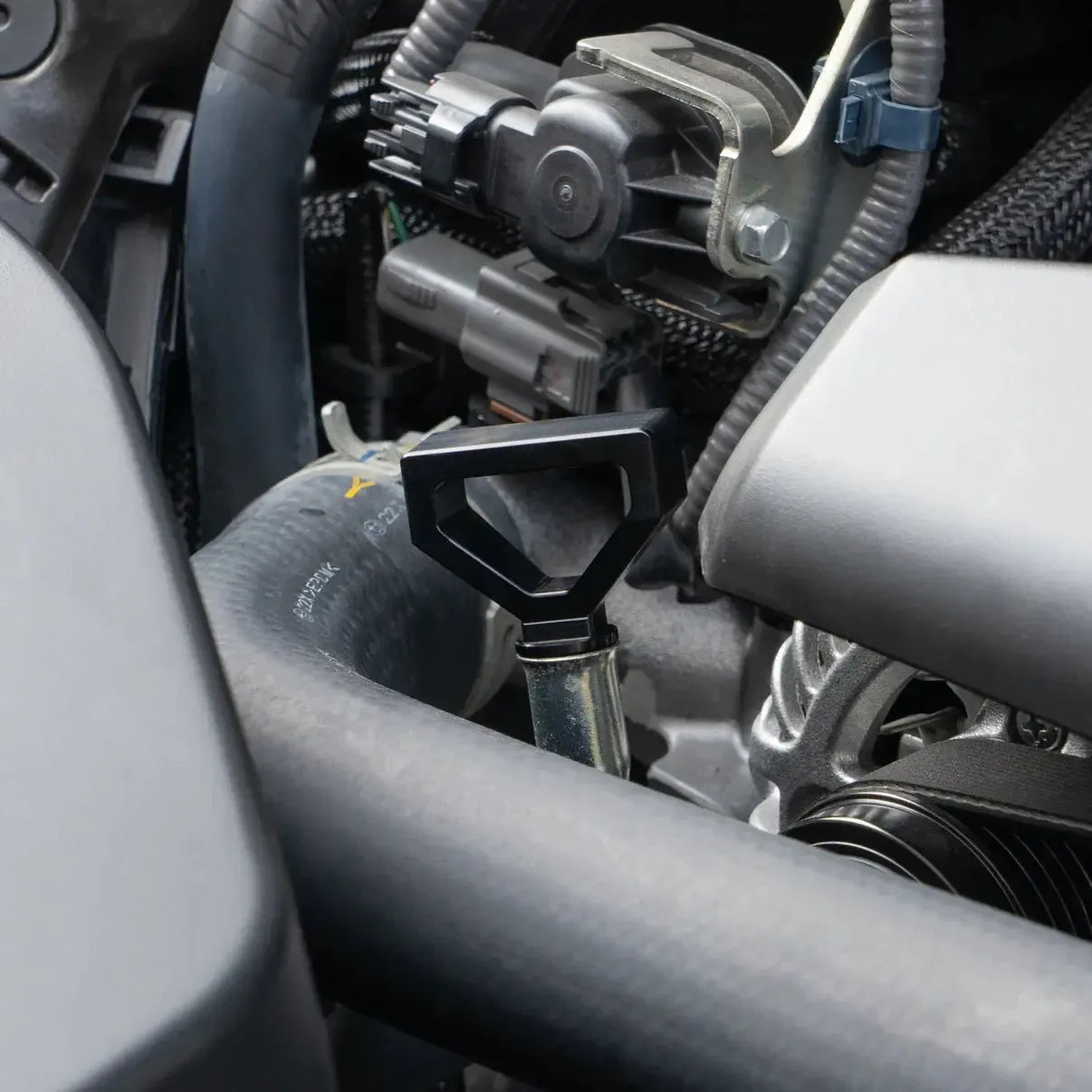 BilletWorkz Dipstick Handle Assembled with Dipstick Black Subaru WRX 2022-2026