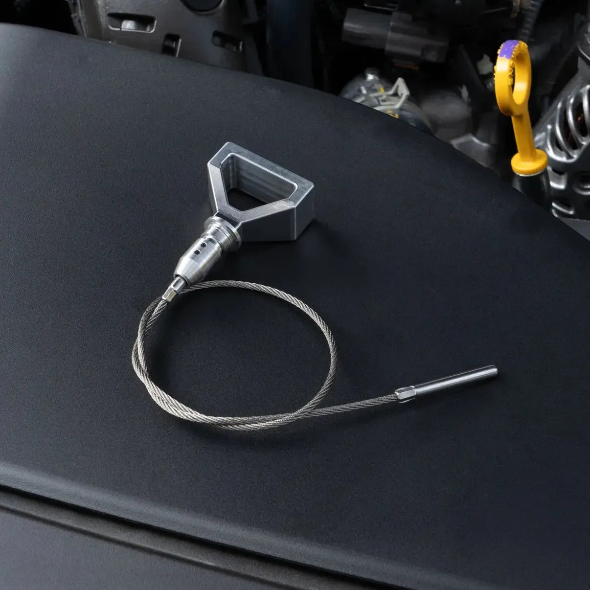 BilletWorkz Dipstick Handle Assembled with Dipstick Silver Subaru WRX 2022-2026