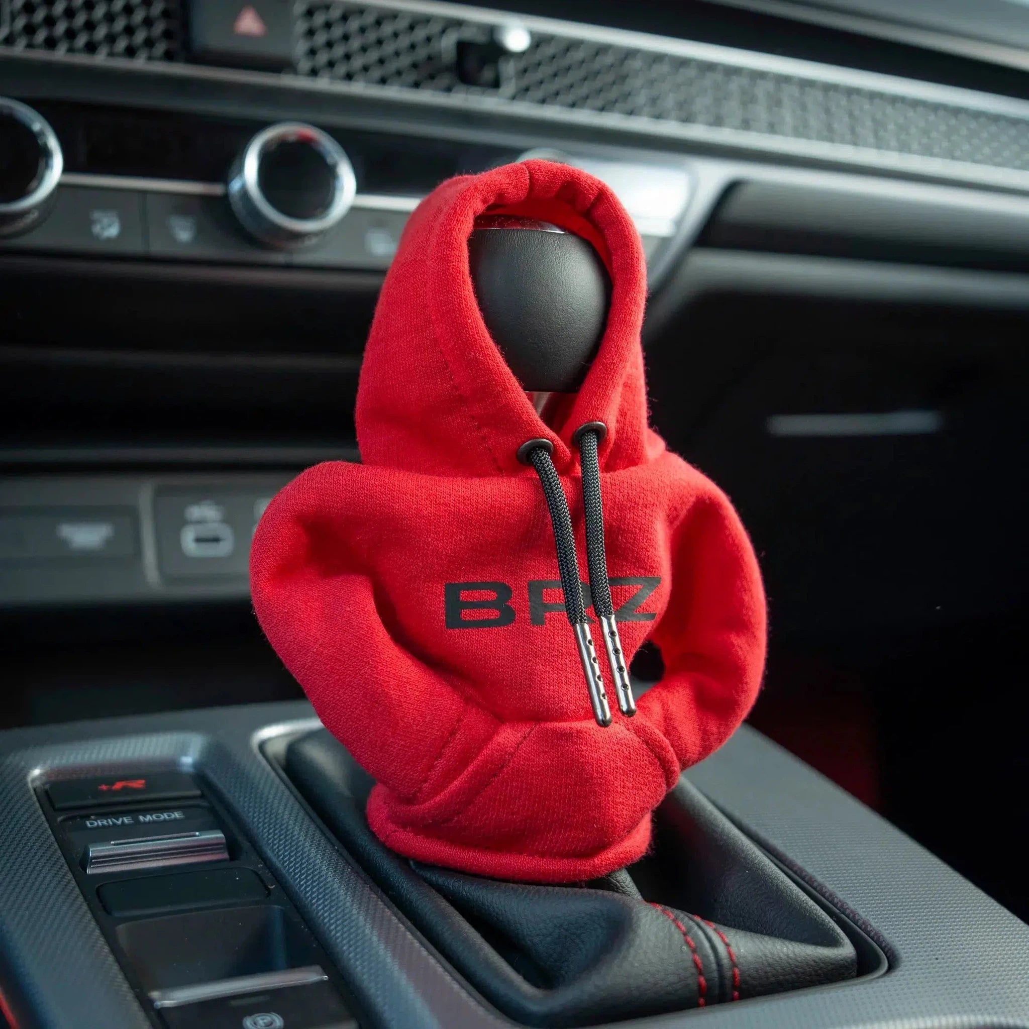 BilletWorkz Shift Knob Black Hoodie - BRZ Red Hoodie Black Logo