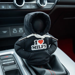 BilletWorkz Shift Knob Hoodie - I <3 Milfs | BW-HDE-BLK-MLFS