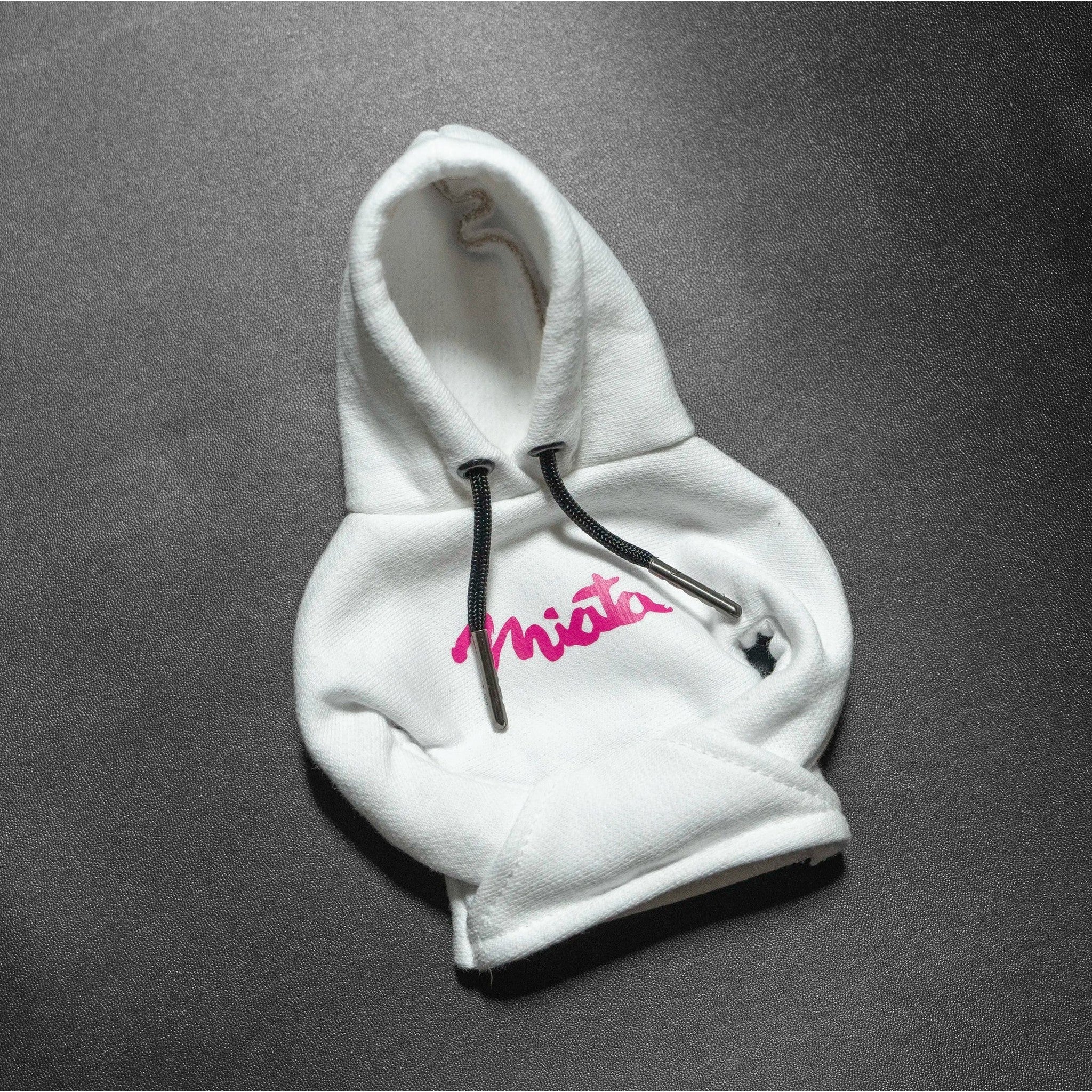 BilletWorkz Shift Knob White Hoodie - Pink Miata | BW-HDE-WHT-MIATPNK