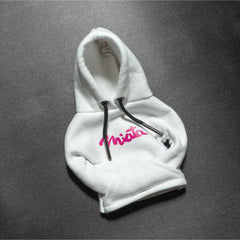 BilletWorkz Shift Knob White Hoodie - Pink Miata | BW-HDE-WHT-MIATPNK