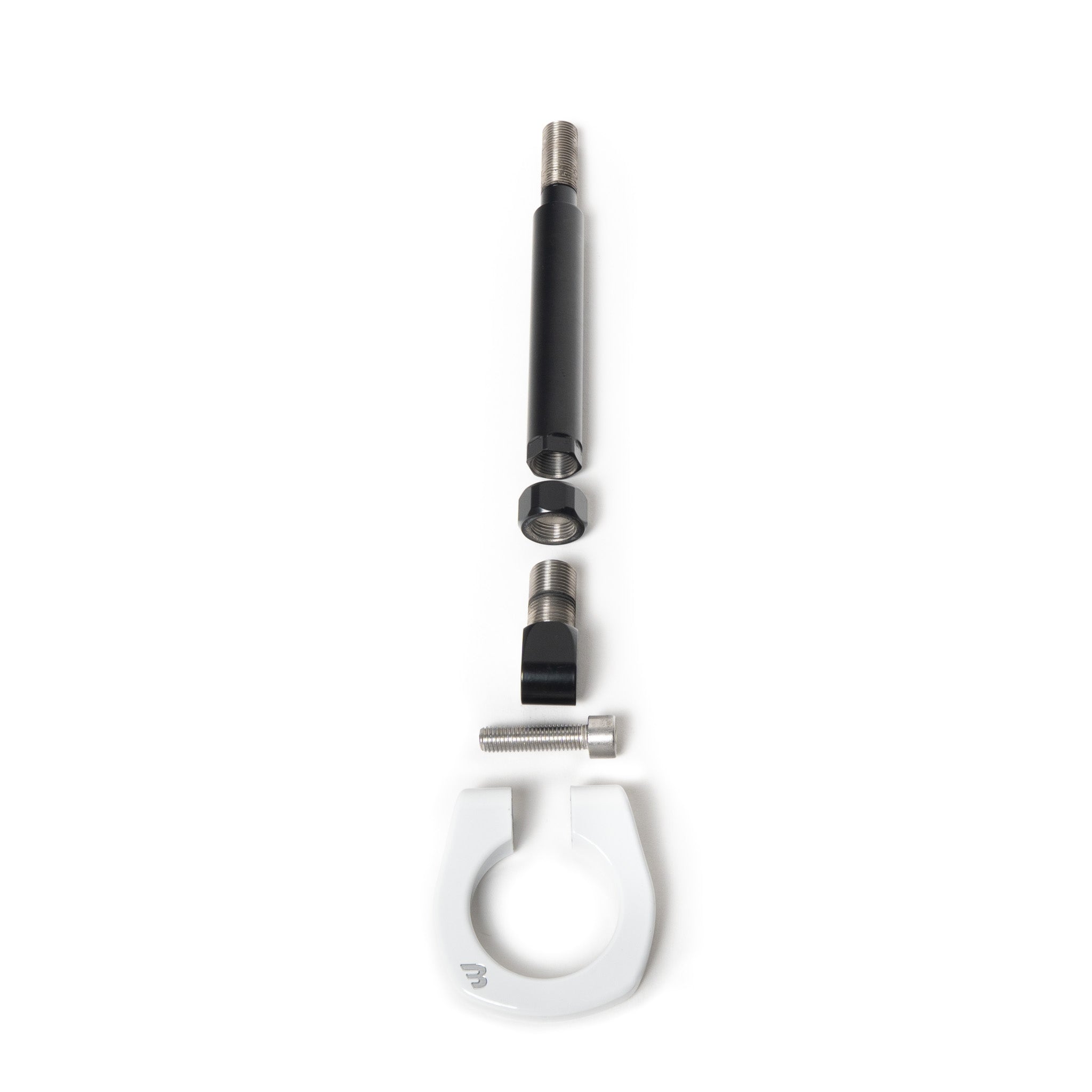 BilletWorkz Tow Hook Front - Gloss White Subaru BRZ / Toyota GR86 2022-2026 | BW-TOW-SUB-BRZ2-F-GWHT