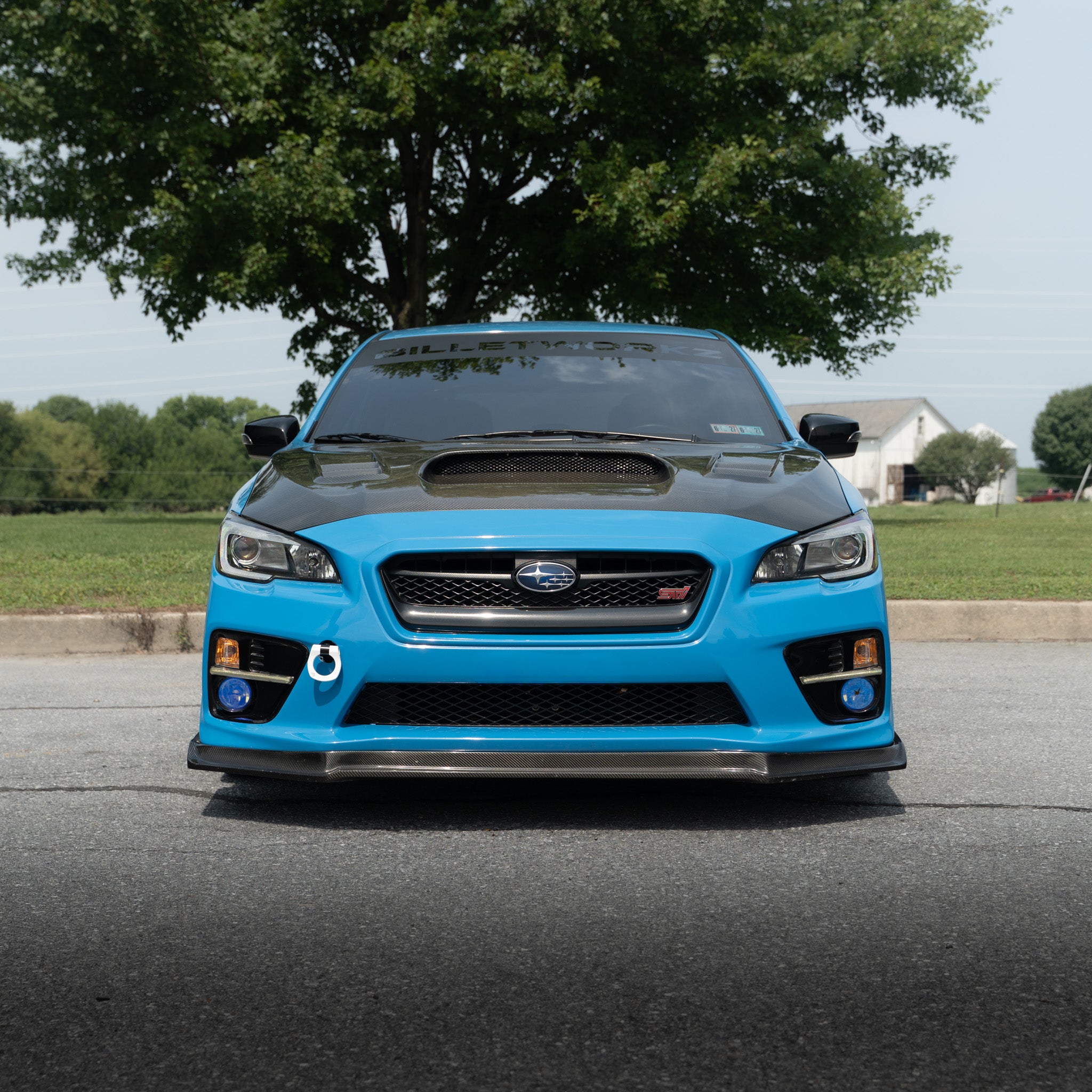 BilletWorkz Tow Hook Front - Gloss White Subaru WRX / STI 2015-2017 | BW-TOW-SUB-VA1-F-GWHT