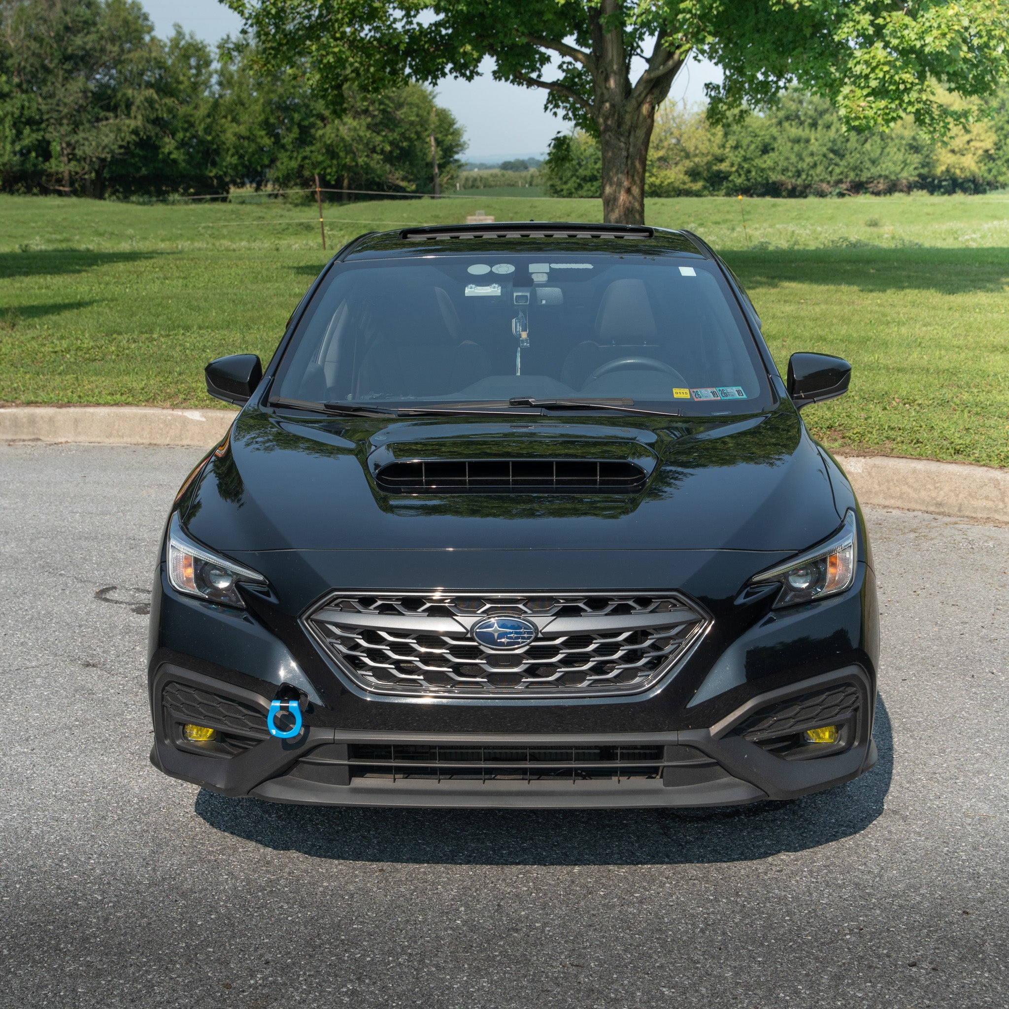 BilletWorkz Tow Hook Front - Hyper Blue Subaru WRX 2022-2026 | BW-TOW-SUB-VB-F-HYBL