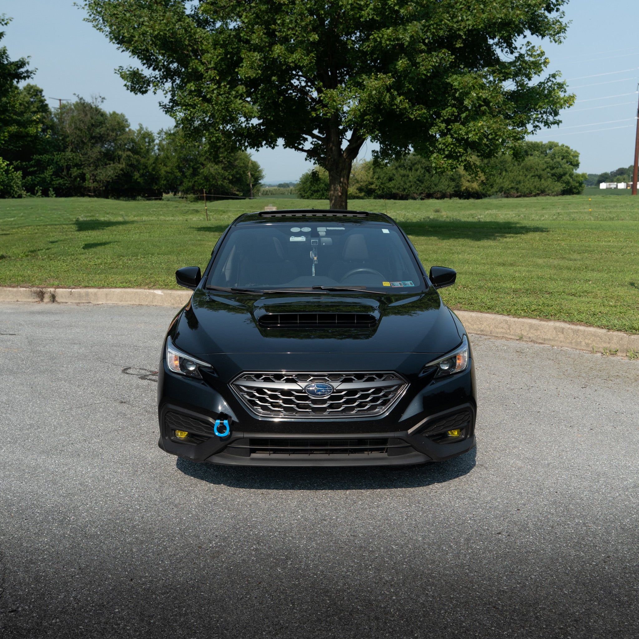 BilletWorkz Tow Hook Front - Hyper Blue Subaru WRX 2022-2026 | BW-TOW-SUB-VB-F-HYBL