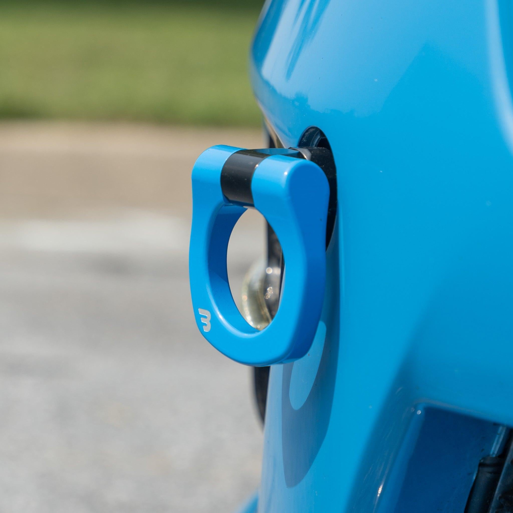 BilletWorkz Tow Hook Front - Hyper Blue Subaru WRX / STI 2015-2017 | BW-TOW-SUB-VA1-F-HYBL