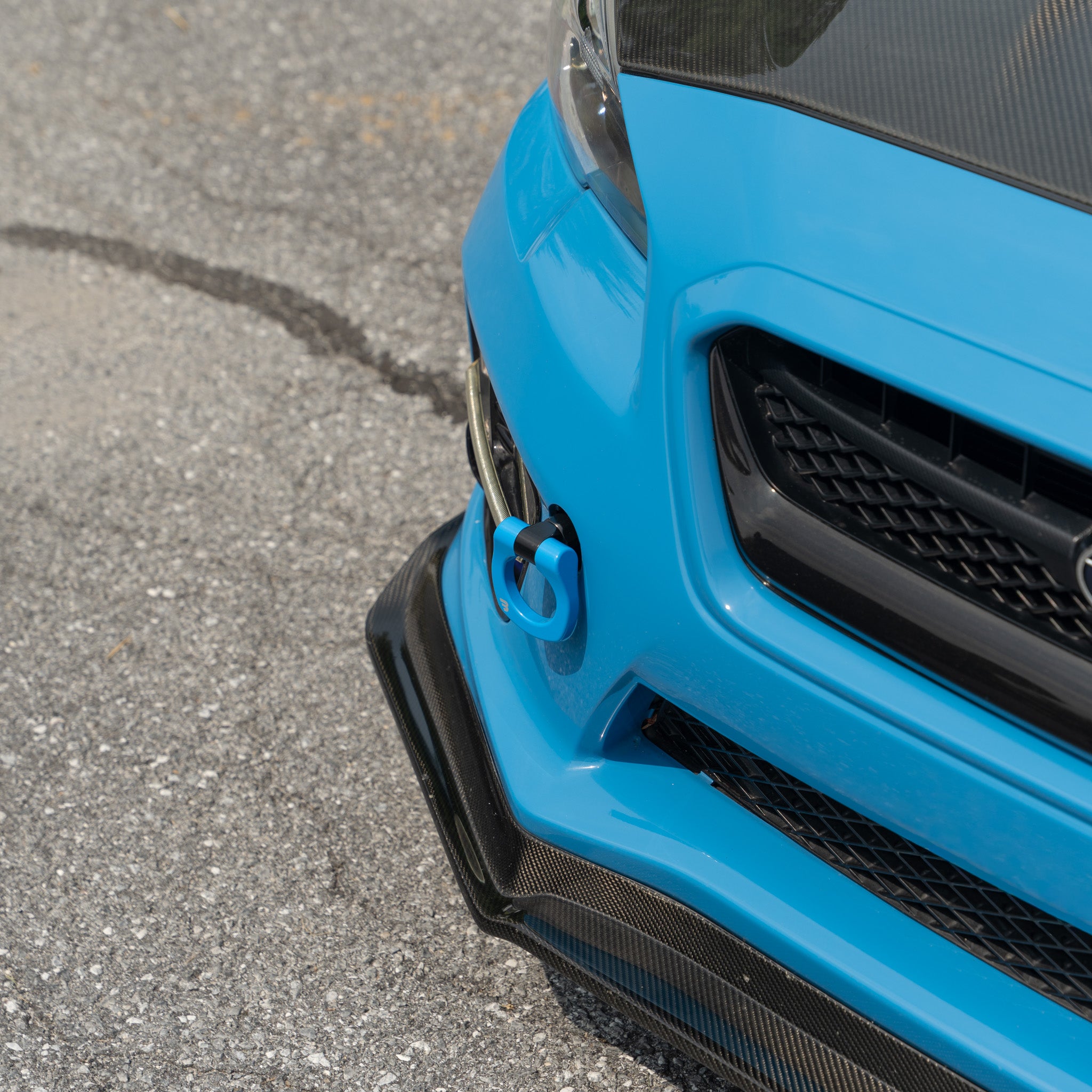 BilletWorkz Tow Hook Front - Hyper Blue Subaru WRX / STI 2015-2017 | BW-TOW-SUB-VA1-F-HYBL