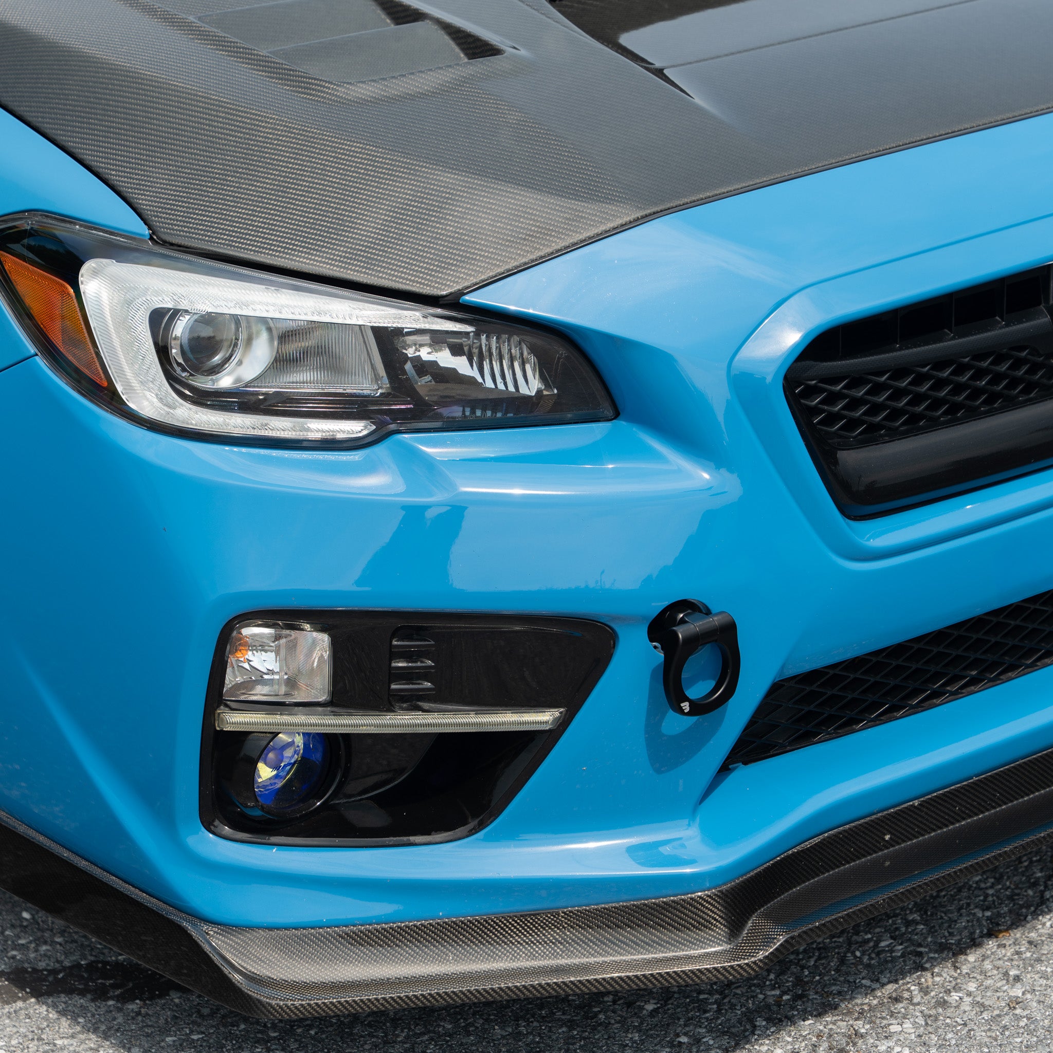 BilletWorkz Tow Hook Front - Matte Black Subaru WRX / STI 2015-2017 | BW-TOW-SUB-VA1-F-MBLK