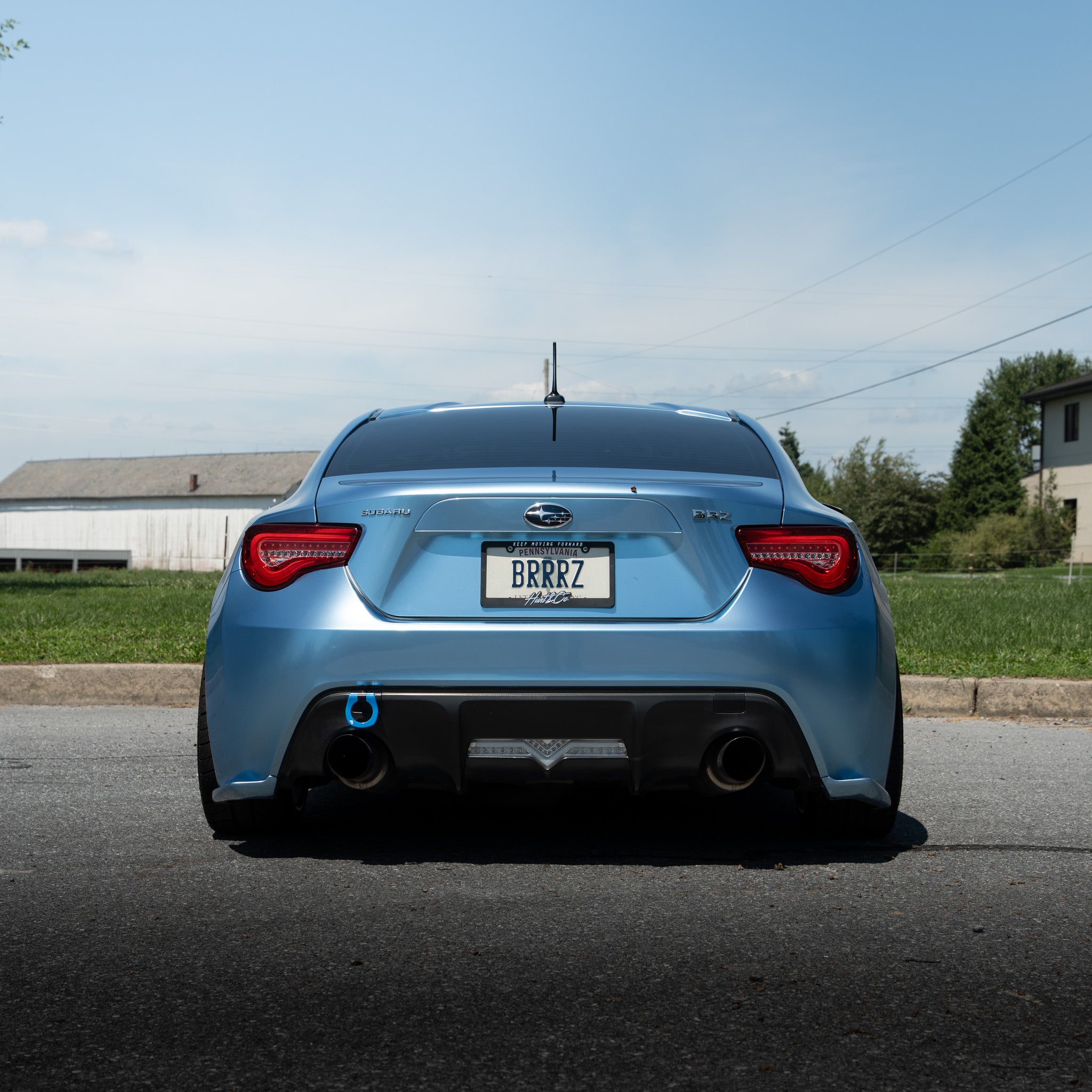 BilletWorkz Tow Hook Rear - Hyper Blue BRZ / FR-S / 86 2013-2020 | BW-TOW-SUB-BRZ1-R-HYBL
