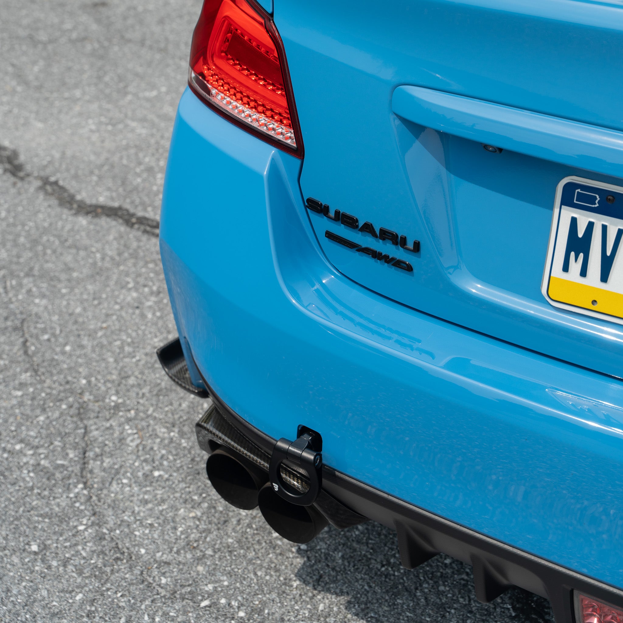 BilletWorkz Tow Hook Rear - Matte Black Subaru WRX / STI 2015-2017 | BW-TOW-SUB-VA1-R-MBLK