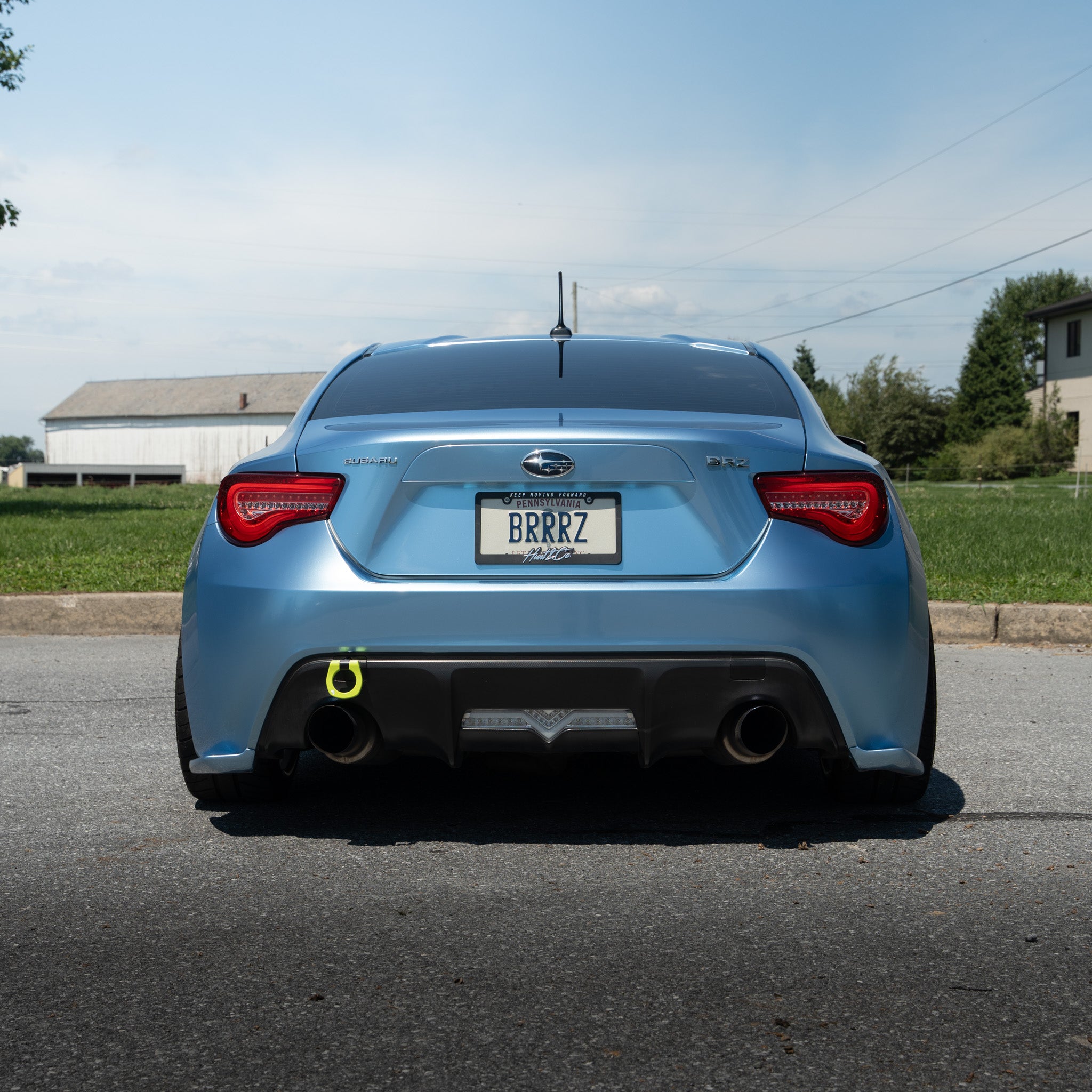 BilletWorkz Tow Hook Rear - Neon Yellow BRZ / FR-S / 86 2013-2020 | BW-TOW-SUB-BRZ1-R-NYEL