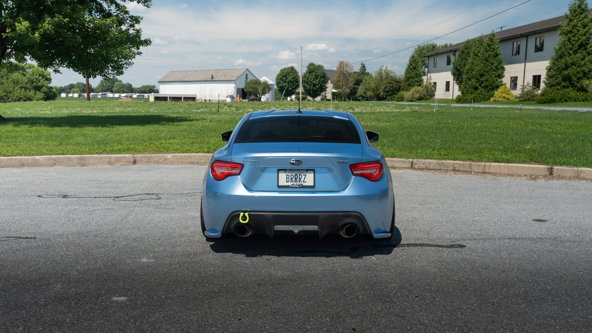 BilletWorkz Tow Hook Rear - Neon Yellow BRZ / FR-S / 86 2013-2020 | BW-TOW-SUB-BRZ1-R-NYEL