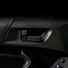Billetworkz Alcantara Door Pull Strap Kit (Black/Pink) Subaru WRX / STI / BRZ 2008-2021