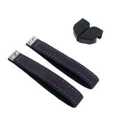 Billetworkz Alcantara Door Pull Strap Kit (Black/Purple) Subaru WRX / BRZ / GR86 2022-2026